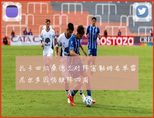 扎卡回归桑德兰对阵富勒姆名单雷尼尔多因伤缺阵四周
